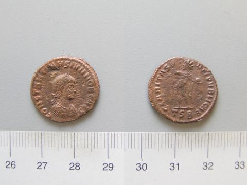 Constantine I, Emperor of Rome, 1 Nummus of Constantine I, Emperor of Rome from Thessalonica, 317–18