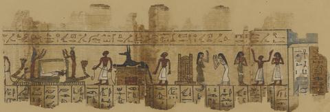 Unknown, Fragment from "Book of the Dead" Papyrus, 304–30 B.C.