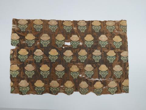 Unknown, Textile Fragment with Plants Bearing Large Blossoms, 18th century