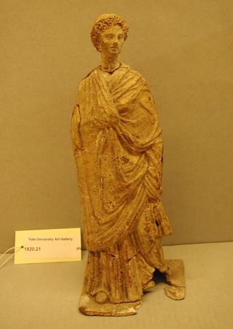 Unknown, Tanagra figurine, 4th century B.C.