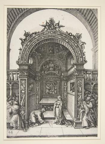 Daniel Hopfer, Altar Tabernacle with the Adulterous Woman, late 15th to mid-16th century