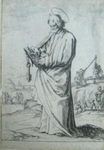 Jacques Callot, L'apôtre saint Pierre (The Apostle Saint Peter), 1625–26