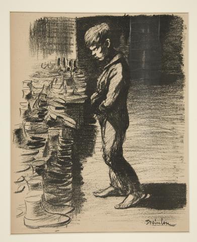 Théophile Alexandre Steinlen, A propos de bottes (About Boots), cover for La Feuille no. 5, 31 December 1897, 1897