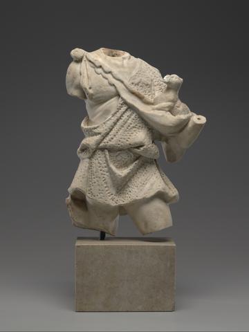 Unknown, Statue of an old shepherd carrying a lamb, 2nd–4th century A.D.