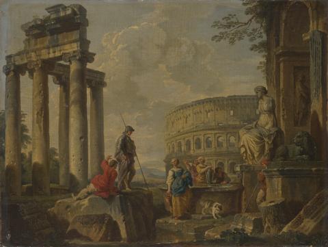 Giovanni Paolo Panini, The Coliseum amongst Roman Ruins, ca. 1730