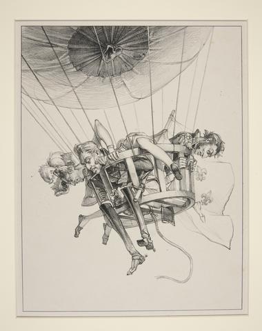 Paul Gavarni, Le Ballon Perdu (The Lost Balloon), August 1830