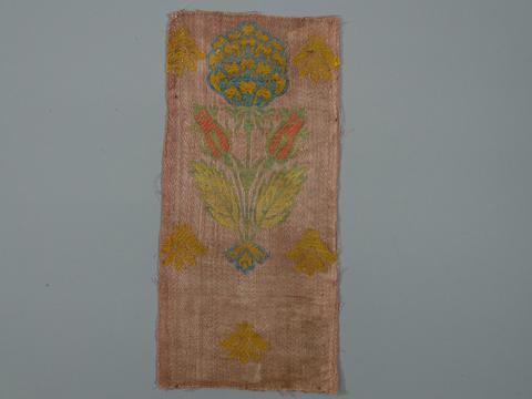 Unknown, Textile Fragment with Clover Blossoms, 17th century