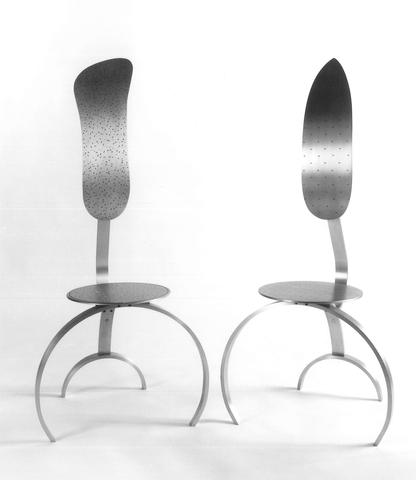 Charles Crowley, Pair of Chairs, 1989