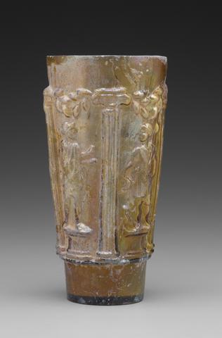 Unknown, Beaker with Mythological Figures, 1st century A.D.