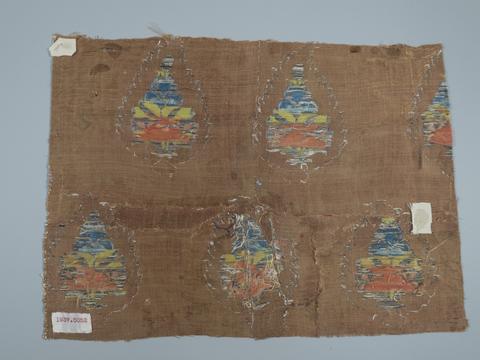 Unknown, Textile Fragment with Floral Sprays, 17th–18th century