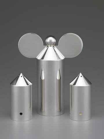 Robert Haussmann, "Mickey" Peppermill and Salt and Pepper Shakers, 1987