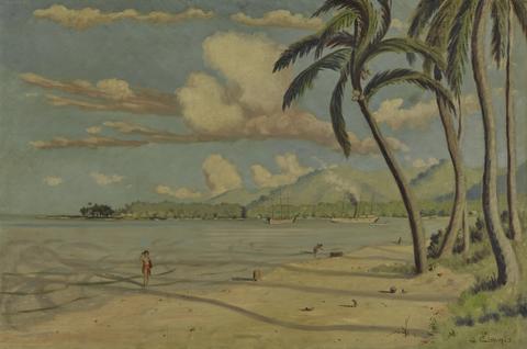 Louis Michel Eilshemius, Beach at Apia, Samoa, 1905