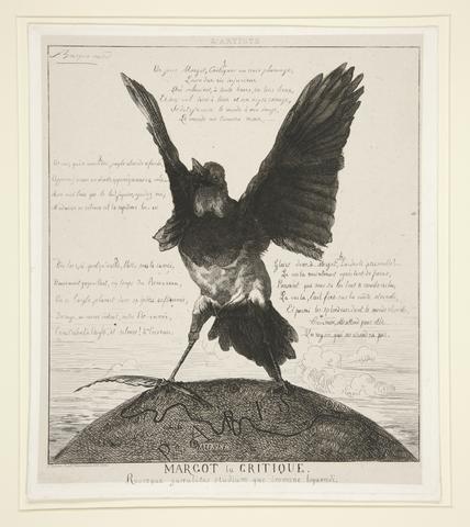 Félix-Henri Bracquemond, Margot la Critique, ou La Pie (Margot the Critic, or The Magpie), 1854