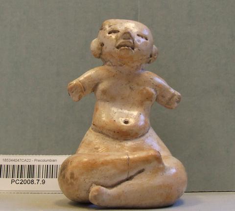 Unknown, Seated female figurine with outstretched arms, 1100–300 B.C.