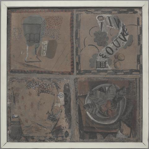 André Derain, Four paintings on tile (Quatre peintures sur un carreau), 1914