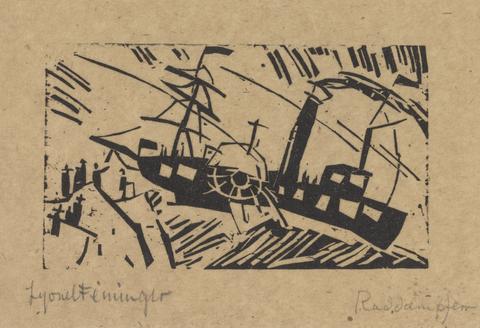 Lyonel Feininger, Raddampfer (Side-Wheeler), 1918