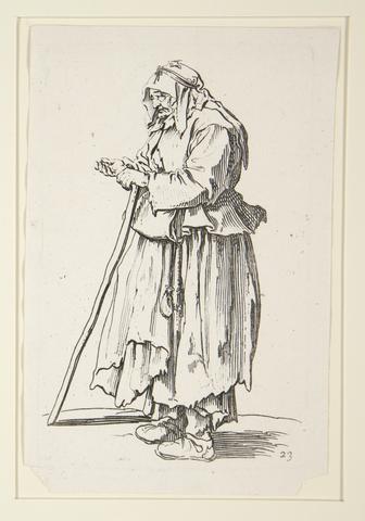 Jacques Callot, Beggar-woman receiving alms, from The Beggars (La mendiante venant de recevoir la charite), ca. 1623