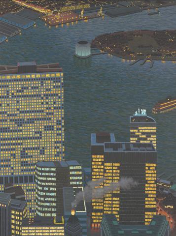 Yvonne Jacquette, Southeast View from the World Trade Center II, 2001