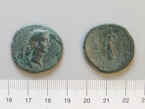 Thorius Flaccus, Coin of Augustus, Emperor of Rome from Nicomedia, 29–28 B.C.