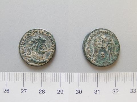 Diocletian, Emperor of Rome, Antoninianus of Diocletian, Emperor of Rome from Antioch, A.D. 293–95