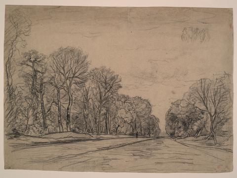Charles-François Daubigny, A Road in the Woods, mid 19th century