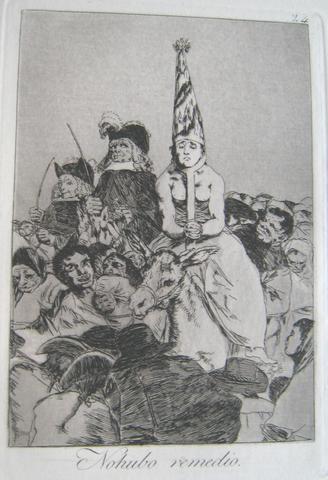 Francisco Goya, Nohubo Remedio. (Nothing Could Be Done about It.), pl. 24 from the series Los caprichos, 1797–98 (edition of 1881–86)