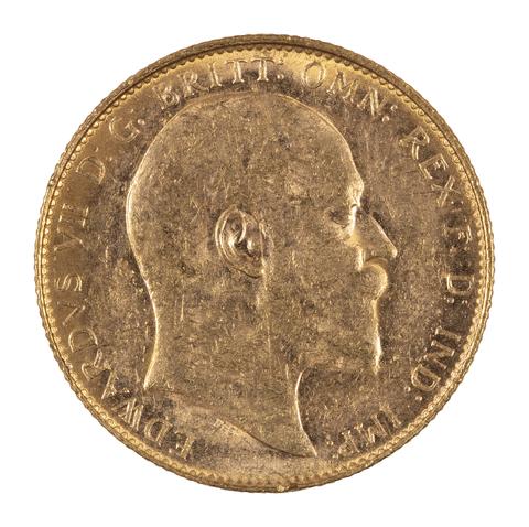 Sovereign of King Edward VII from Perth, Australia, 1910