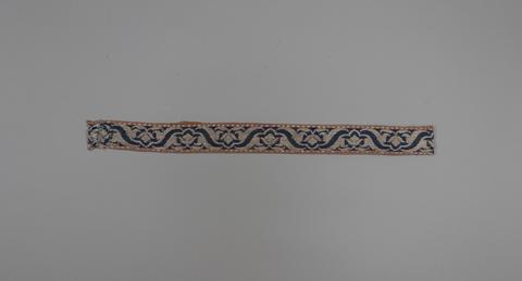 Unknown, Trimming Band with Arabesque Leaves, 17th–18th century
