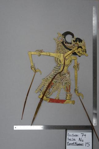 Ki Kertiwanda, Shadow Puppet (Wayang Kulit) of Gatotkaca, from the set Kyai Nugroho, 1913