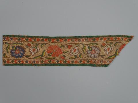 Unknown, Trimming Band with Roses and Centaureas, 17th–18th century