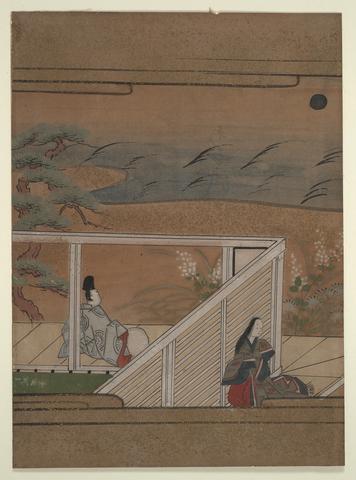 Unknown, Scene possibly Tatsuta Go-e from the Tale of Ise Chapter 23, No. 2, ca. 1800