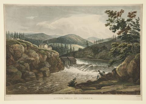 John William Hill, Little Falls at Luzerne, 1822–1823