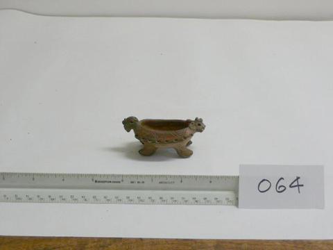 Unknown, Small open bowl with two heads, n.d.