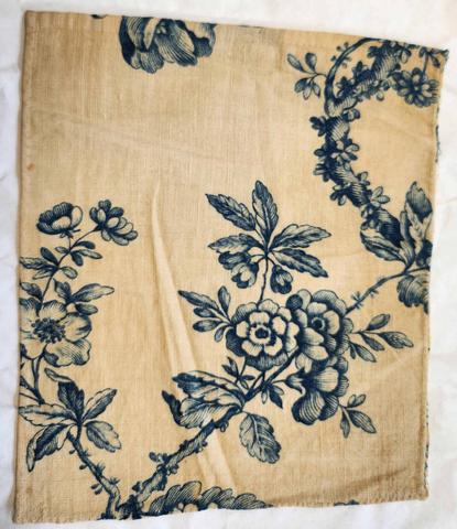 Unknown, Small piece of blue and white printed cotton, ca. 1825