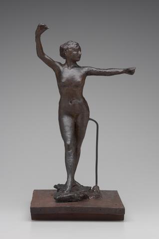 Edgar Degas, Dancer Ready to Dance with Her Right Foot Forward, 1882–95