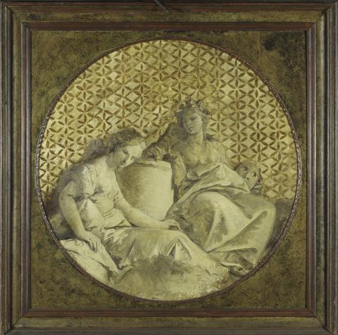Giovanni Battista Tiepolo, Thalia and Melpomene, the Muses of Comedy and Tragedy, 1750