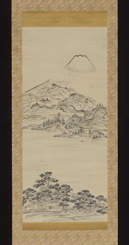 Ike no Taiga, Mount Fuji, overlooking from Tago no Ura Bay, ca. 1760s