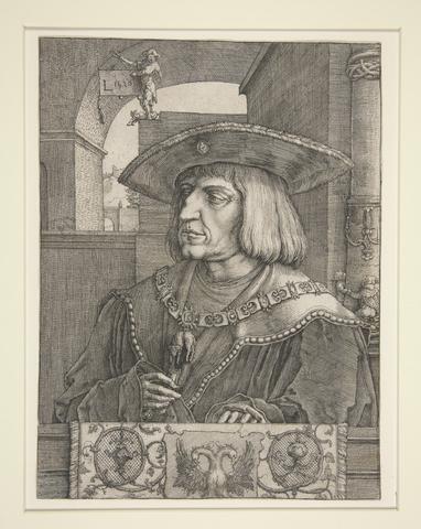Lucas van Leyden, Portrait of Emperor Maximilian I, 1520