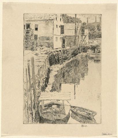 Childe Hassam, Cos Cob Dock, 1915
