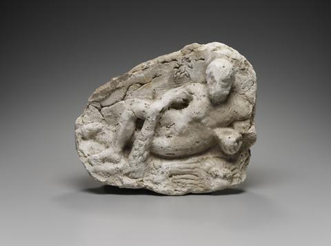Unknown, Relief of Herakles, reclining, ca. 323 B.C.–A.D. 256