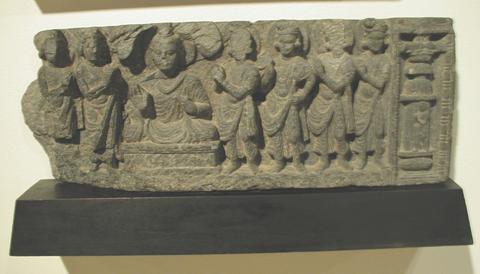 Unknown from Gandhara, Gods Requesting Buddha to Preach, 2nd–3rd century