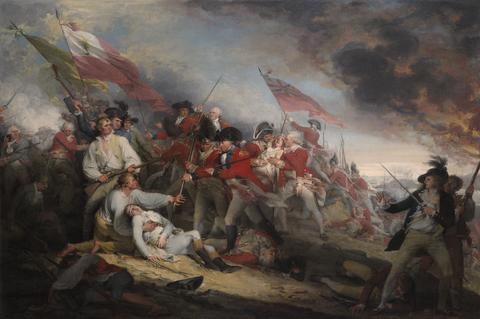 John Trumbull, The Battle of Bunker's Hill, June 17, 1775, 1786