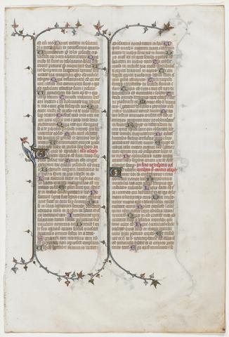 Unknown, Leaf from a Psalter, 1300–1400