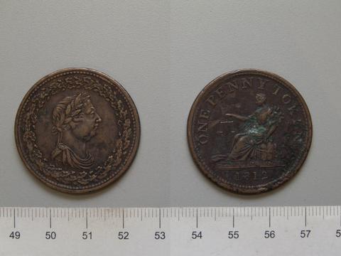 George III, King of Great Britain, 1 Cent Token from Lower Canada, 1812
