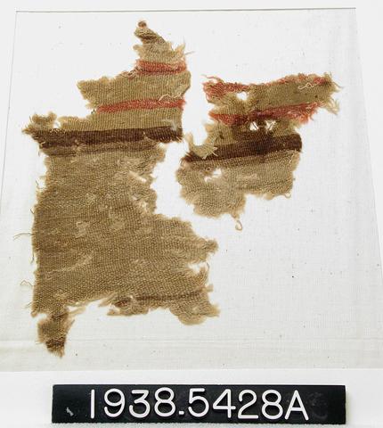 Unknown, Fragment with brown and red band, ca. 323 B.C.–A.D. 256