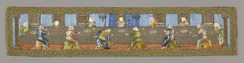 Unknown, Textile Panel with the Last Supper, 17th century