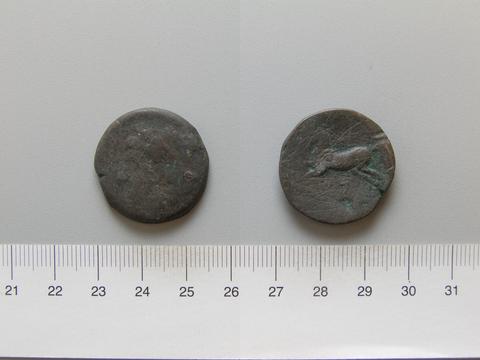 Micipsa, King of Numidia, Coin of Micipsa from Numidia, 148–118 B.C.