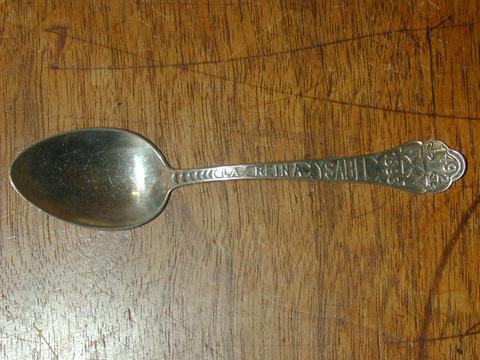 Gorham Manufacturing Company, World's Columbian Exhibition souvenir spoon, "Isabella" pattern, 1892