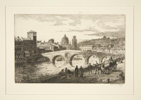 Axel Herman Haig (Hägg), Ponte San Pietro, Verona, 1879