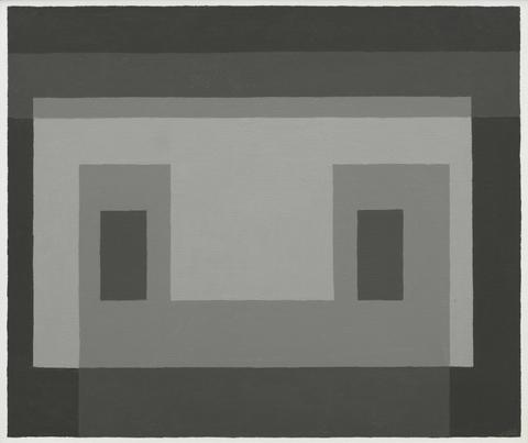 Josef Albers, Variant - Adobe- 2 Light and 2 Dark Grays, 1958